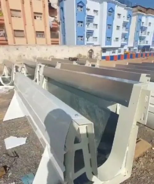 Canal desagüe puente Mohamed VI